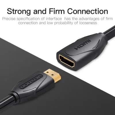 VENTION HDMI Extension Cable 1M Black (B08GQR2ZNT)Model # VAA-B06-B100