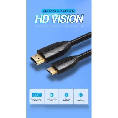 VENTION Mini HDMI Cable 1M BlackModel # VAA-D02-B100