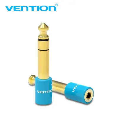 VENTION 6.5mm Male to 3.5mm Female Audio Adapter BlueModel # VAB-S01-L