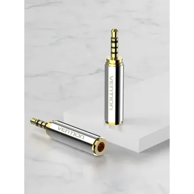 3.5mm Female to 2.5mm Male Adapter Gold Pack of 2