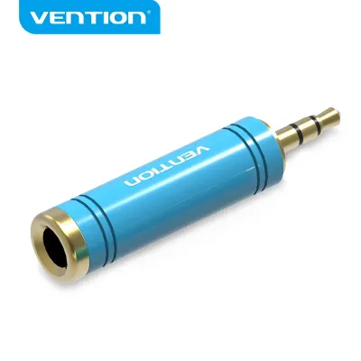 VENTION 6.5mm Female to 3.5mm Male Adapter BlueModel # VAB-S04-L