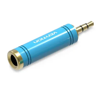 VENTION 6.5mm Female to 3.5mm Male Adapter BlueModel # VAB-S04-L