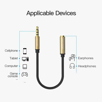 VENTION 3.5mm CTIA-OMTP Adapter BrownModel # VAB-S06