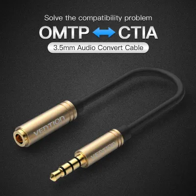 VENTION 3.5mm CTIA-OMTP Adapter BrownModel # VAB-S06