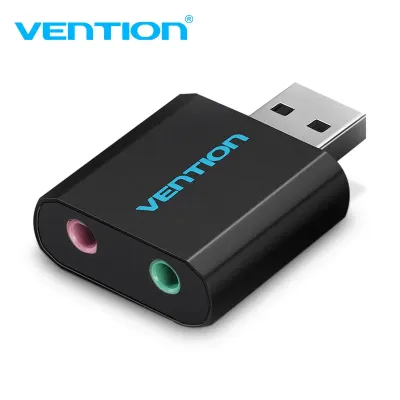 VENTION USB External Sound Card Black Metal TypeModel # VAB-S17-B