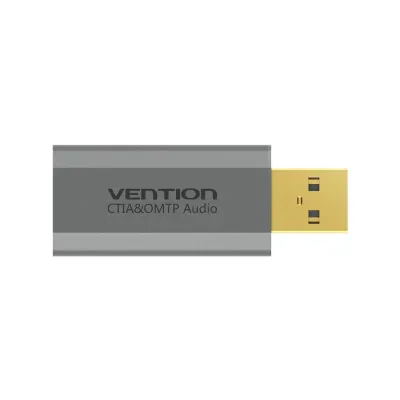 VENTION USB External Sound Card Gray Metal TypeModel # VAB-S19-H