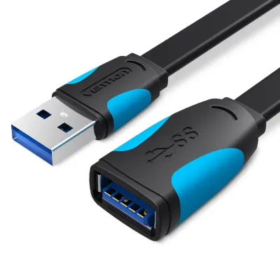 VENTION Flat USB3.0 Extension Cable 0.5M BlackModel # VAS-A13-B050