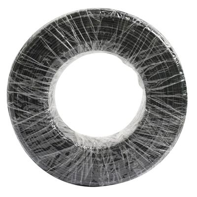 Terminator Telephone Wire 4 Core 100 Yards Conductor 7x0.12mm CCA Cable PVC 2.4mm x4.8mm-Black