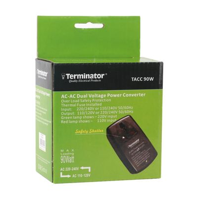 Terminator Ac/Ac 90W Voltage Converter With 2RP Plug