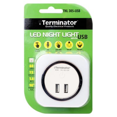 Terminator 2 USB Night Light (2A) & Touch On and Off Switch