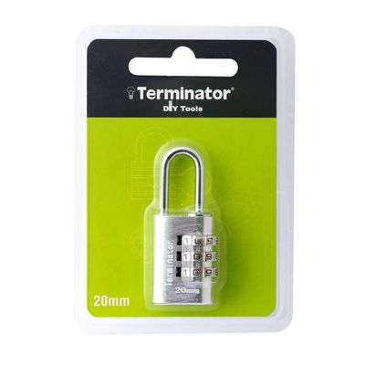 Terminator Pad Lock (20mm) (Silver)