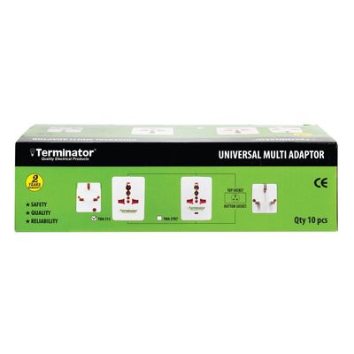 Terminator Terminator Power Adapter 3 Way Universal Sockets (TMA 313)