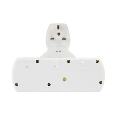 Terminator 3 Way Universal T Socket With Individual Switch & Indicator