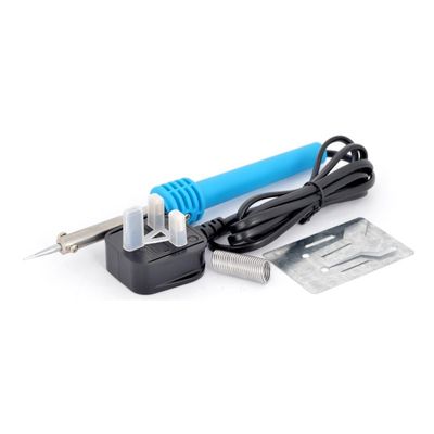 Terminator Soldering Iron 20W with 13A plug, 8 Gm Solder Wire, Metal Stand and long life Tip.