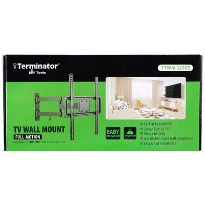 Terminator TV Wall Mount 32 to 55 inch, Full Motion Swivel Type