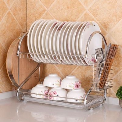 Double Layer Kitchen Rack