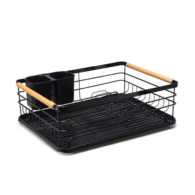 One Layer Kitchen Dish Rack with Drainboard