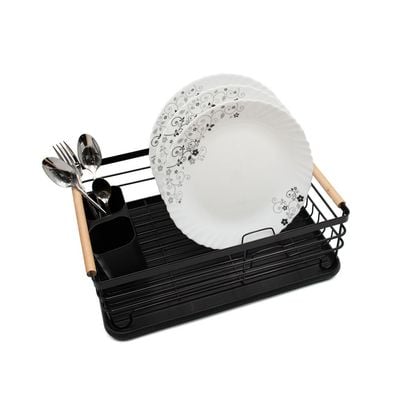 One Layer Kitchen Dish Rack with Drainboard