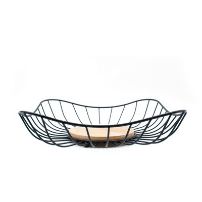 Black Wired Fruit Basket