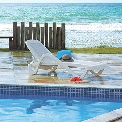 TRAMONTINA Made Brazil, Cancún Blue Polypropylene Sunlounger