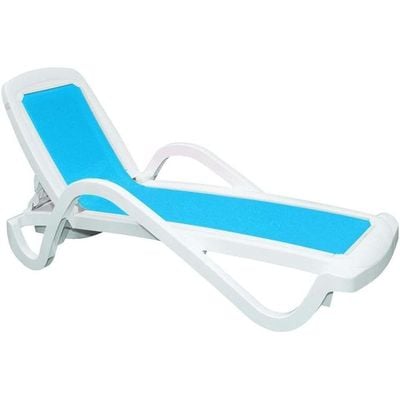 TRAMONTINA Made Brazil, Cancún Blue Polypropylene Sunlounger