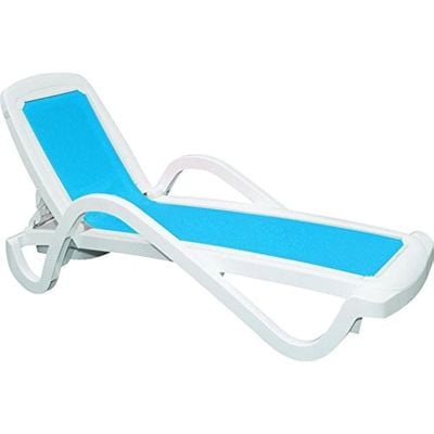 TRAMONTINA Made Brazil, Cancún Blue Polypropylene Sunlounger