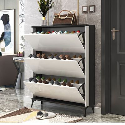 Modern Multi-Tier Shoe - Shoes Cabinet Organizer -White