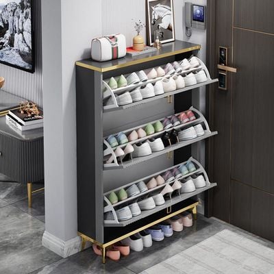 Modern Shoes Cabinet -Shoe Organizer -Grey