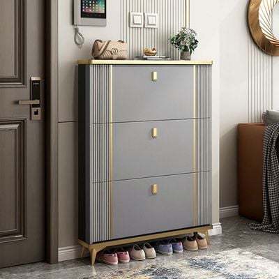 Modern Shoes Cabinet -Shoe Organizer -Grey