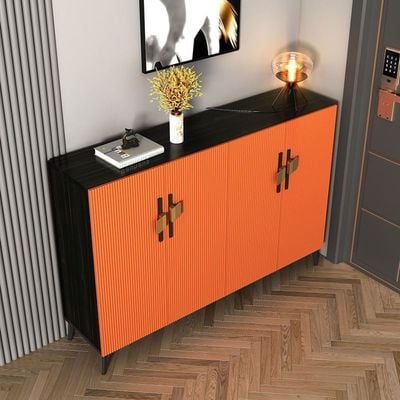 Shoes Cabinet Suits Any Place at Home -Durable Design -Orange