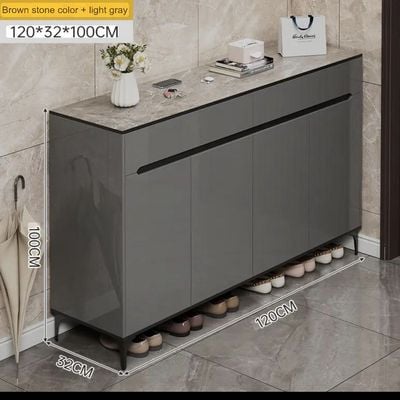 Shoes Cabinet Suits Any Place at Home -Modern Design -Grey