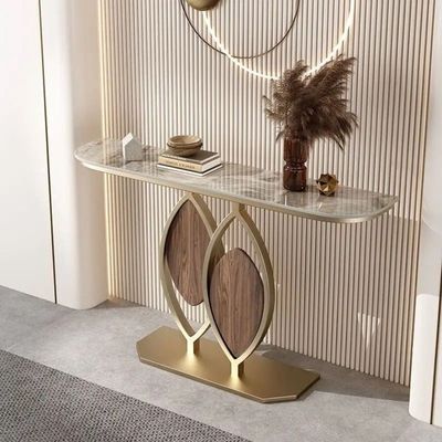 Console Table - Modern Style - Marbel Top 120cm - Golden