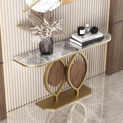 Console Table - Modern Style - Marbel Top 120cm - Golden