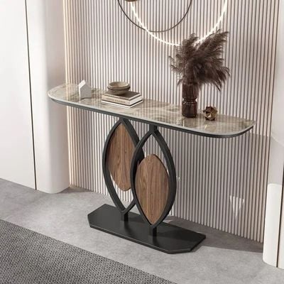 Console Table - Modern Style - Marbel Top 120cm- Black