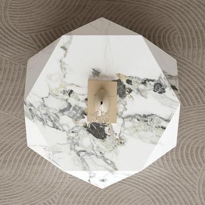 Coffee Table - Diamond Shape -White Mixed With Bit Of Grey 110cm