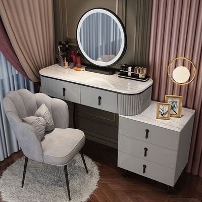 Vanity Table - Beauty Way Dressing Table 120cm Grey