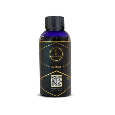 ADDRESS - Aroma Oil for Scent Diffusers 500ml | Smooth Blend of Cedarwood and Citrus for Homes, Hotels and Offices | Designed to Enrich Any Space with a Luxurious, Long-Lasting Aroma