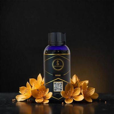 SENSE - Aroma Oil for Scent Diffusers 500ml | A Vibrant Fusion of Citrus, Fruits, Florals, and Warm Notes for Homes, Hotels, and Offices | Aroma Oil for a Refreshing Atmosphere