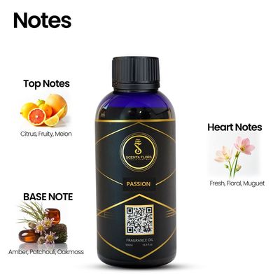 PASSION - Aroma Oil for Scent Diffusers 500ml | A Vibrant Fusion of Citrus, Florals, and Earthy Notes for Homes, Hotels, and Offices | Elevate Any Space with Warmth