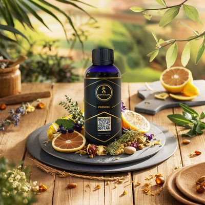 PASSION - Aroma Oil for Scent Diffusers 500ml | A Vibrant Fusion of Citrus, Florals, and Earthy Notes for Homes, Hotels, and Offices | Elevate Any Space with Warmth