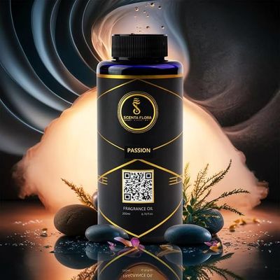 PASSION - Aroma Oil for Scent Diffusers 200ml | A Vibrant Fusion of Citrus, Florals, and Earthy Notes for Homes, Hotels, and Offices | Elevate Any Space with Warmth