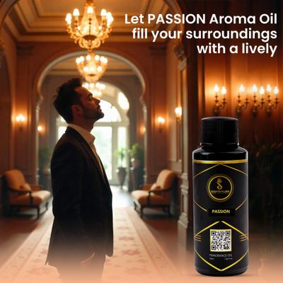 PASSION - Aroma Oil for Scent Diffusers 50ml | A Vibrant Fusion of Citrus, Florals, and Earthy Notes for Homes, Hotels, and Offices | Elevate Any Space with Warmth