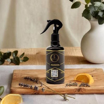 PASSION – Aroma Spritz - Ready-to-Use Long-Lasting Air Freshener for Cars, Carpets, Curtains, Rooms, Fabrics, and Abayas (300 ml)