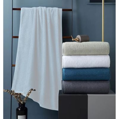 MAXQON Bath Towel - 100% Cotton 600 GSM Large Size (70x140cm) Highly Absorbent And Super Durable, Color White