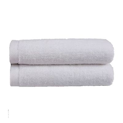 MAXQON Pack Of 2 - Hand Towel - 100% Cotton 600 GSM Medium Size (45x75cm) Highly Absorbent And Super Durable, Color White