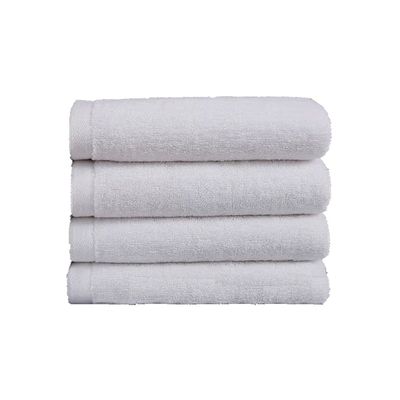 MAXQON Pack Of 4 - Hand Towel - 100% Cotton 600 GSM Medium Size (45x75cm) Highly Absorbent And Super Durable, Color White