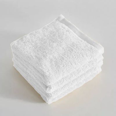 MAXQON Pack Of 10 - Face Towel - 100% Cotton Small Size (30x30cm) Highly Absorbent And Super Durable, Color White