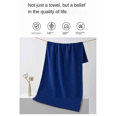 MAXQON Pack Of 2 - Hand Towel - 100% Cotton 600 GSM Medium Size (45x75cm) Highly Absorbent And Super Durable, Color Blue