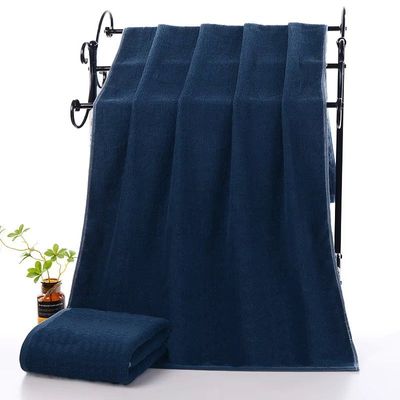 MAXQON Beach Towel - 100% Cotton 600 GSM Over Sized (90x180cm), Highly Absorbent Bath Sheet For Pool, Beach, Fitness, Sports, Yoga, Color-Dark Blue