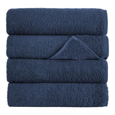 MAXQON Bath Towel - 100% Cotton 600 GSM Large Size (70x140cm) Highly Absorbent And Super Durable, Color Dark Blue